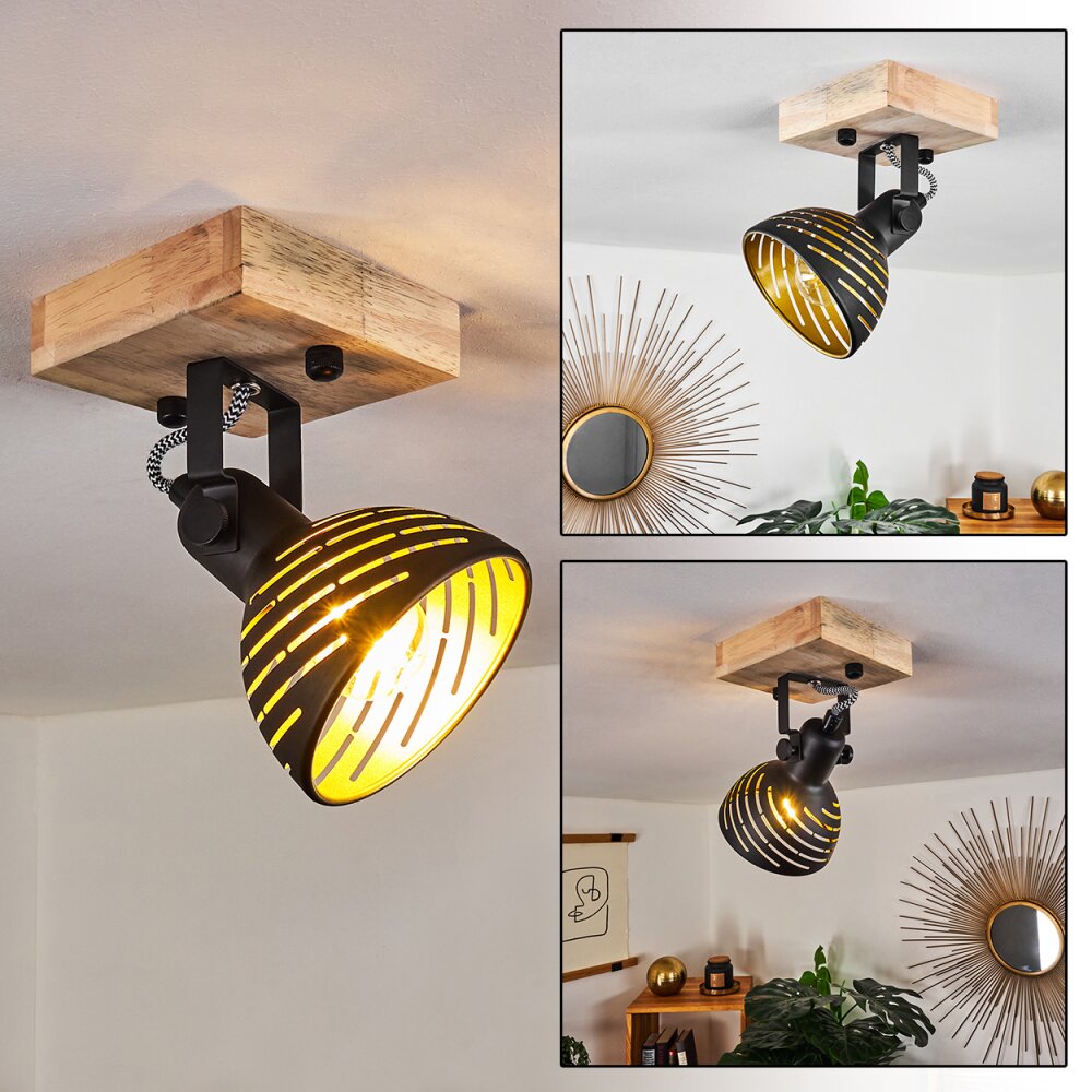 Osina Lámpara de Techo Marrón, Negro, 1 luz main product photo