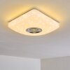 Lovisa Lámpara de Techo LED Cromo, Blanca, 1 luz, Mando a distancia, Cambia de color