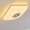 Lovisa Lámpara de Techo LED Cromo, Blanca, 1 luz, Mando a distancia, Cambia de color