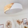 Mjelstad Lámpara de Techo Marrón, Blanca, 2 luces