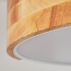 Mjelstad Lámpara de Techo Marrón, Blanca, 2 luces