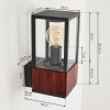Kiwalik Aplique para exterior Antracita, Transparente, 1 luz