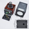 Kiwalik Aplique para exterior Antracita, Transparente, 1 luz