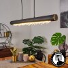 Rodeche Lámpara Colgante LED Negro, 1 luz