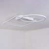 Loftheim Lámpara de Techo LED Cromo, Blanca, 1 luz
