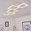Pourao Lámpara de Techo LED Blanca, 1 luz