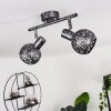 Stavik Lámpara de Techo Negro, Plata, 2 luces