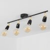 Musland Lámpara de Techo dorado, Negro, 4 luces