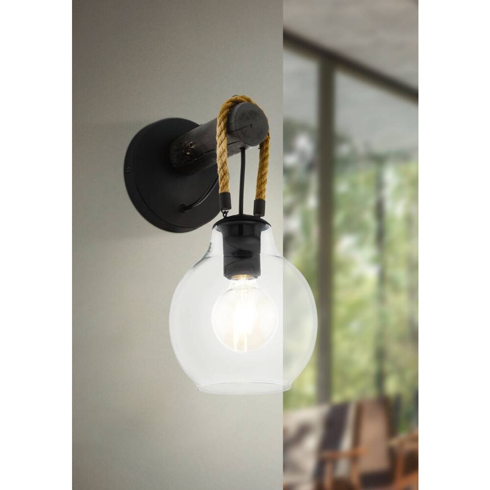 Eglo-Leuchten RODING Aplique Marrón, Negro, 1 luz main product photo