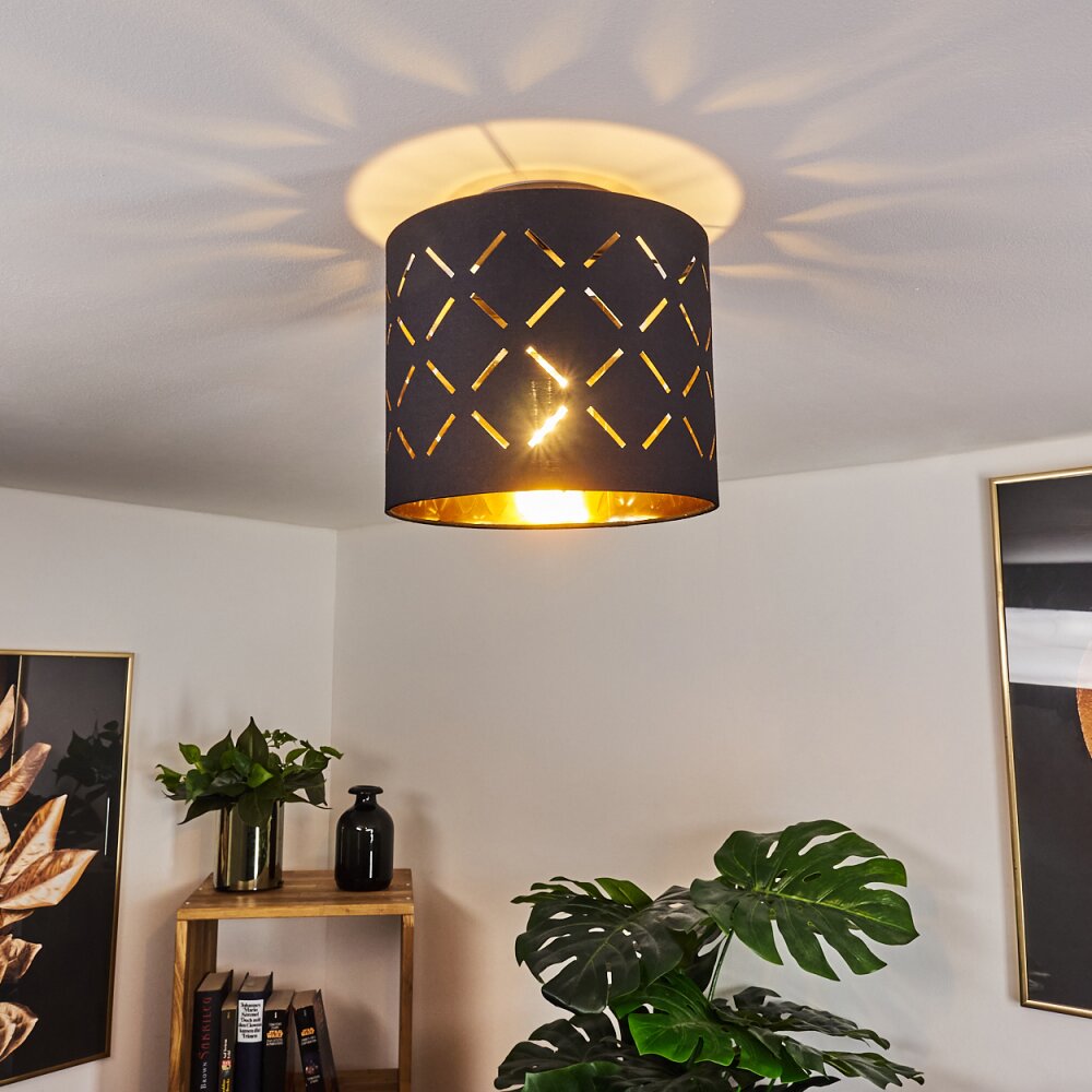 Tallaboa Lámpara de Techo Negro, 1 luz main product photo
