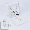Hakamken Lámpara de Techo Blanca, 4 luces