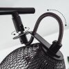 Hakvaag Lámpara de Techo Madera oscura, Negro, 2 luces