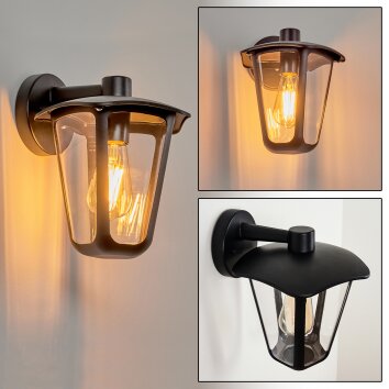 Venneshamm Aplique para exterior Negro, 1 luz