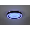 Reality Arco Lámpara de Techo LED Negro, 1 luz, Mando a distancia, Cambia de color
