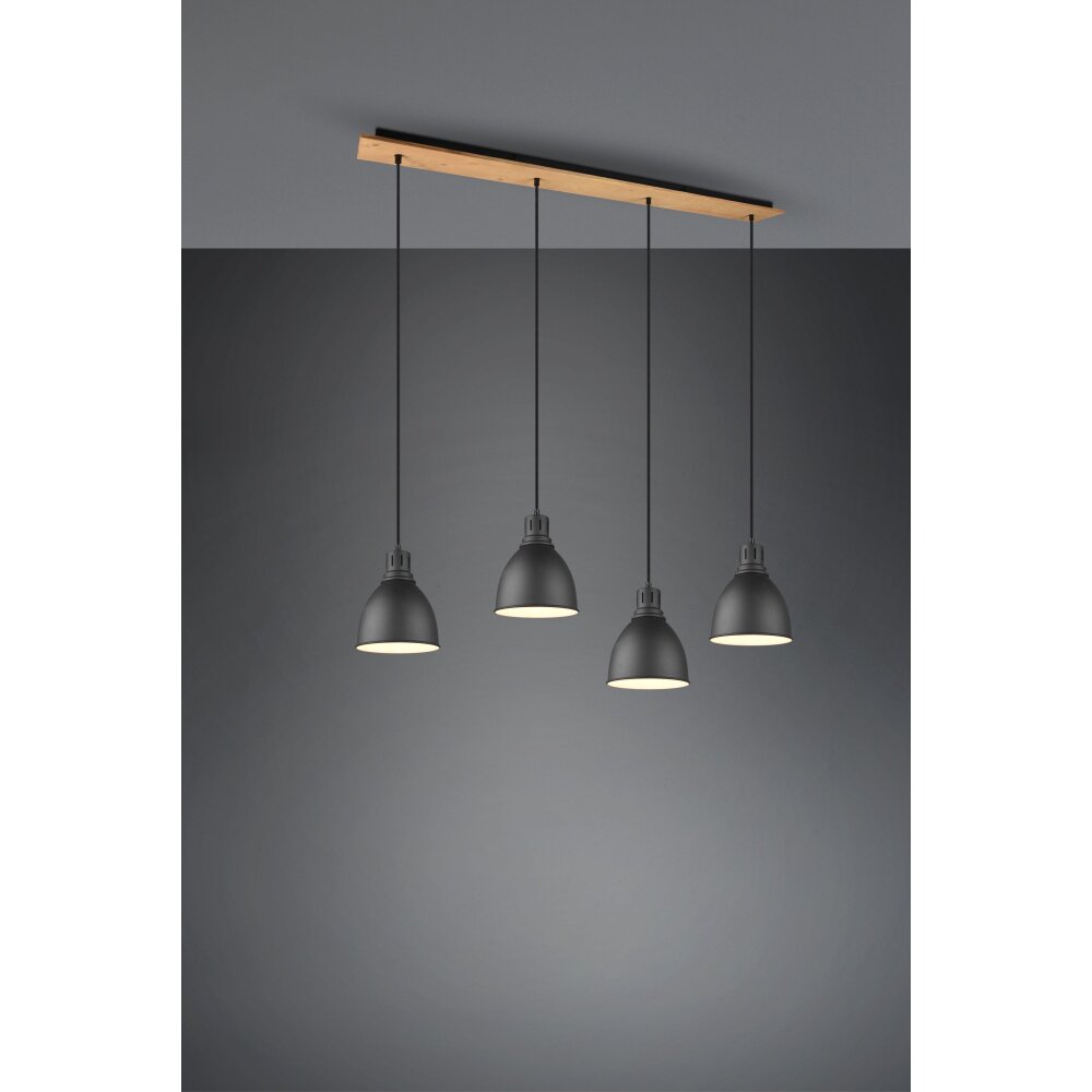 Trio-Leuchten Henley Lámpara Colgante Negro, 4 luces main product photo