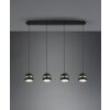 Trio-Leuchten Fletcher Lámpara Colgante Negro, 4 luces