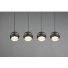 Trio-Leuchten Fletcher Lámpara Colgante Negro, 4 luces