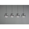 Trio-Leuchten Fletcher Lámpara Colgante Negro, 4 luces