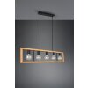 Trio-Leuchten Agra Lámpara Colgante Negro, 5 luces