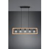 Trio-Leuchten Agra Lámpara Colgante Negro, 5 luces