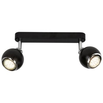 Brilliant Ina Lámpara de Techo LED Cromo, Negro, 2 luces