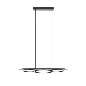 Eglo-Leuchten BOYAL Lámpara Colgante LED Marrón, Negro, 3 luces