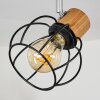 Orkanger Lámpara de Techo Cromo, Crudo, Negro, 2 luces