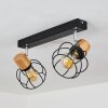Orkanger Lámpara de Techo Cromo, Crudo, Negro, 2 luces