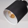 Sumlili Lámpara de Techo Crudo, Negro, 2 luces