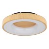 Globo JOLLI Lámpara de Techo LED Color madera, 1 luz, Mando a distancia
