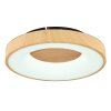 Globo JOLLI Lámpara de Techo LED Color madera, 1 luz, Mando a distancia