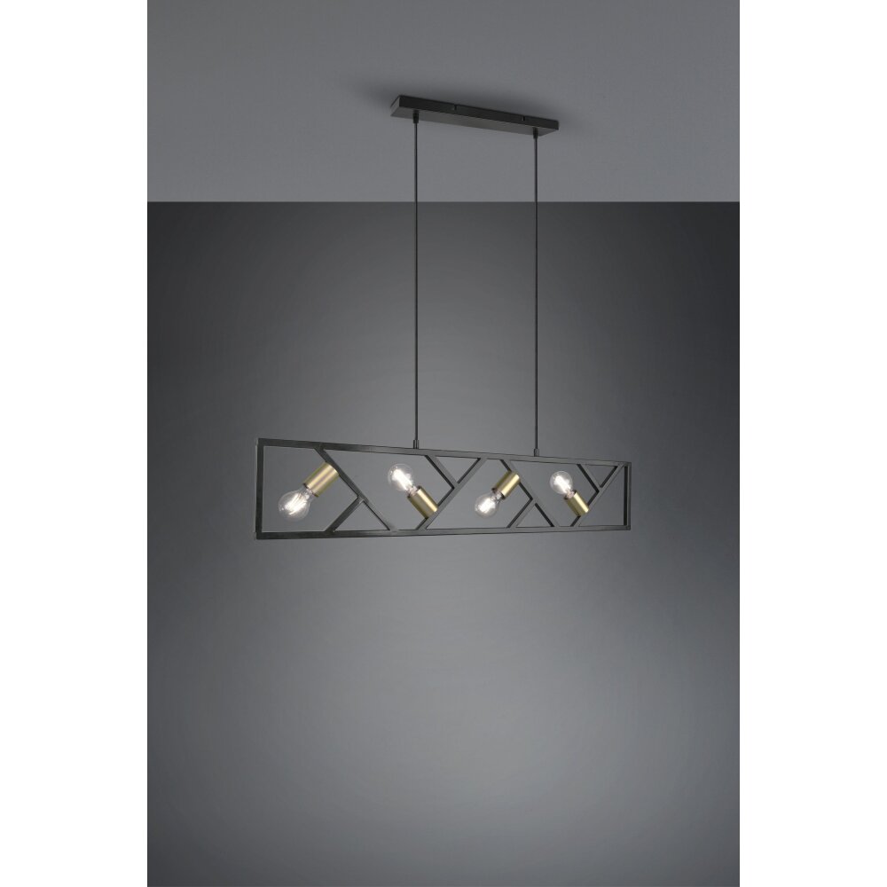 Trio-Leuchten Bela Lámpara Colgante Negro, 4 luces main product photo