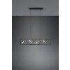 Trio-Leuchten Bela Lámpara Colgante Negro, 4 luces