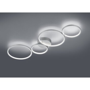 Trio-Leuchten Rondo Lámpara de Techo LED Plata, 1 luz