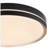 Globo MANNI Lámpara de Techo LED Bronce, Negro, 1 luz, Mando a distancia