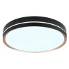 Globo MANNI Lámpara de Techo LED Bronce, Negro, 1 luz, Mando a distancia
