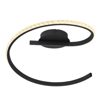 Globo JULES Lámpara de Techo LED Negro, 1 luz