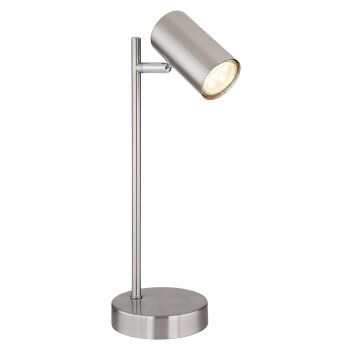 Globo ROBBY Lámpara de mesa Níquel-mate, 1 luz