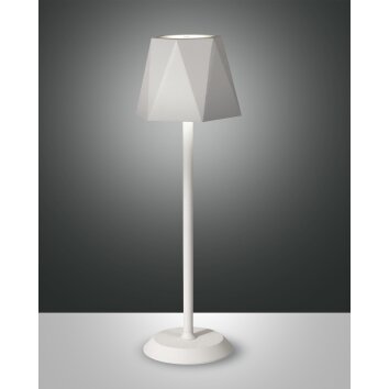 Fabas-Luce KATY Lámpara de mesa LED Blanca, 1 luz