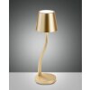 Fabas-Luce JUDY Lámpara de mesa LED dorado, 1 luz