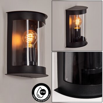 Spitnes Aplique para exterior Negro, 1 luz