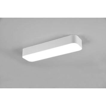 Reality Asterion Lámpara de Techo LED Blanca, 1 luz, Mando a distancia
