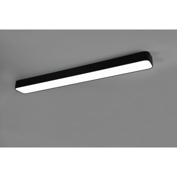 Reality Asterion Lámpara de Techo LED Negro, 1 luz, Mando a distancia