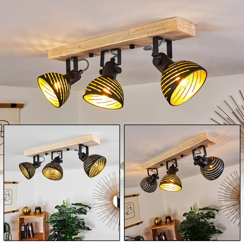 Osina Lámpara de Techo Marrón, Negro, 3 luces main product photo