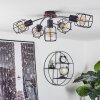 Loedingen Lámpara de Techo Negro, 5 luces