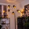 Bathinda Lámpara de Pie Color cobre, Negro, 5 luces