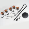 Bathinda Lámpara de Pie Color cobre, Negro, 5 luces