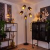 Bathinda Lámpara de Pie Color cobre, Negro, 5 luces
