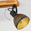 Racolo Lámpara de Techo Madera oscura, 4 luces