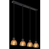 Globo WENNA Lámpara Colgante Negro, 4 luces
